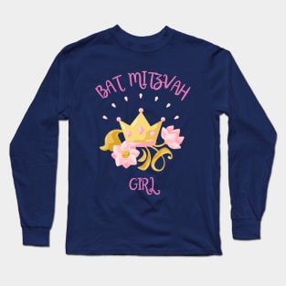 Bat Mitzvah Girl Princess Jewish Long Sleeve T-Shirt